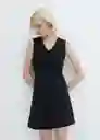 Vestido Avayax Negro Talla S Mujer Mango