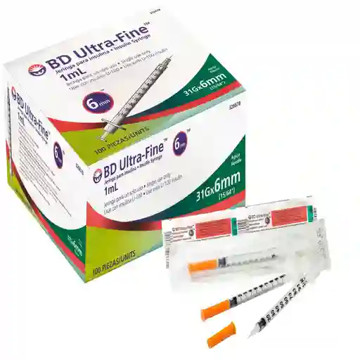 Bd Ultra-Fine Jeringa Insulina (1 mL)