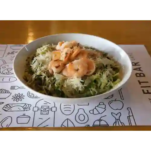 Zucchini Pesto & Shrimp Pasta
