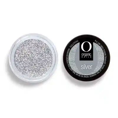 ORGANIC NAILS Polvo Glitter Silver De 7 G