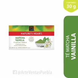 Natures Heart té Matcha Puro y Notas Cremosas de Vainilla 30 g