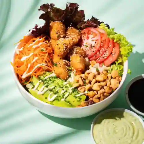 Bowl Ensalada Pollo Agridulce