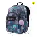 Morral Juvenil Porta Pc 14" Acuarela Gris