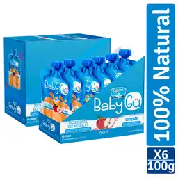 Baby Gu Compota Natural Sabor a Manzana 
