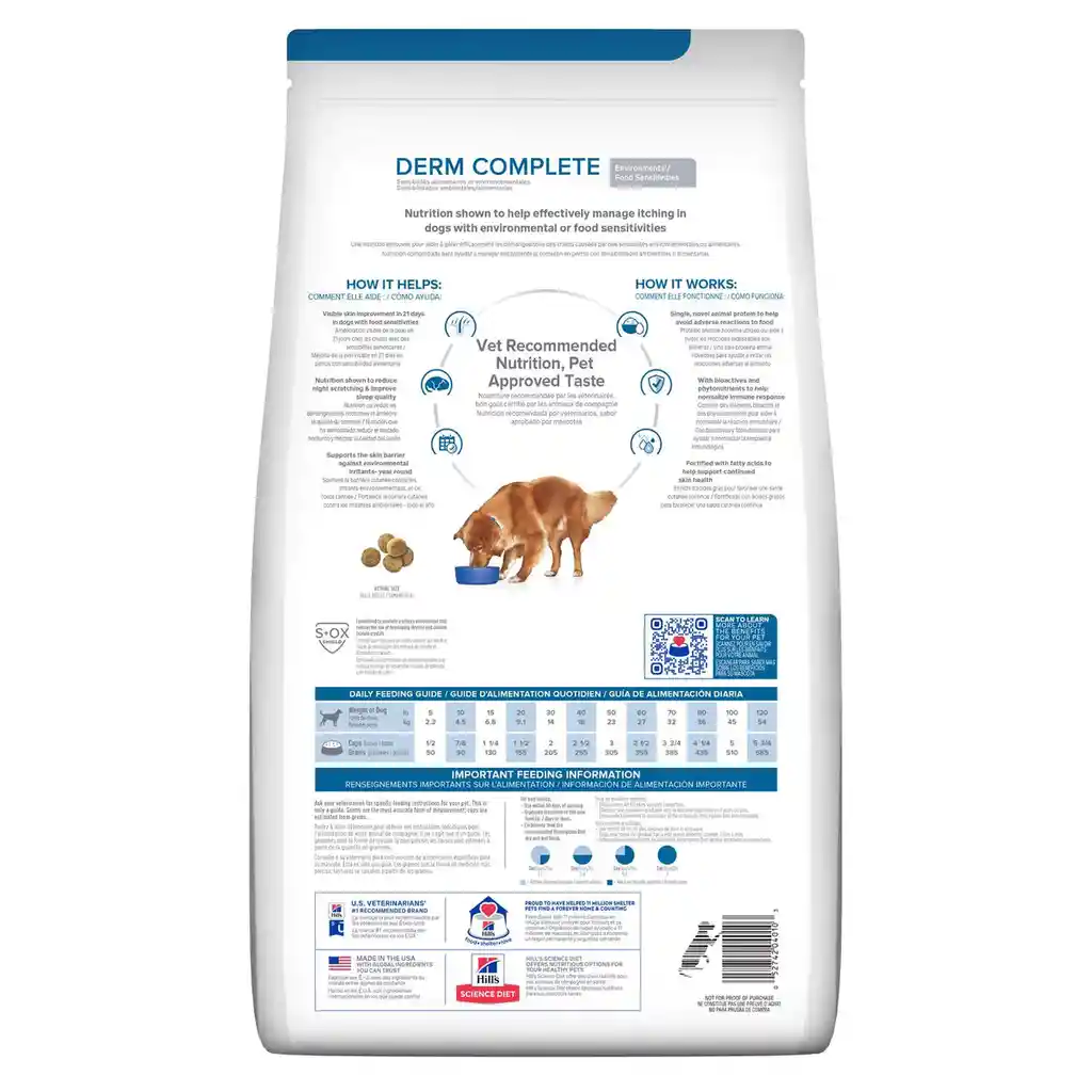 Hills Alimento para Perro Adulto Derm Complete