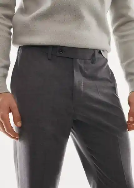 Pantalón Travel Gris Talla 38 Hombre Mango