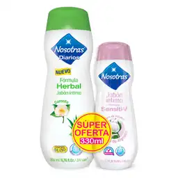 Nosotras Jabón Íntimo Fórmula Herbal + Fórmula Sensiti-V