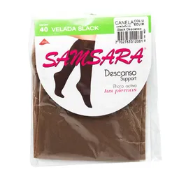 Samsara Medias Slack Descanso Support Talla Única Color Canela