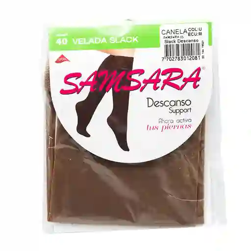 Samsara Medias Slack Descanso Support Talla Única Color Canela