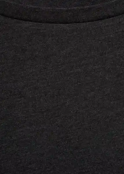 Camiseta Saco Gris Talla M Mujer Mango