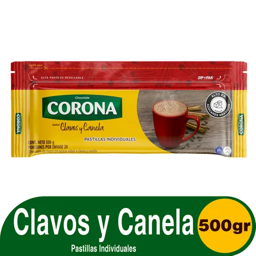 Corona Chocolate de Mesa Sabor a Clavos y Canela