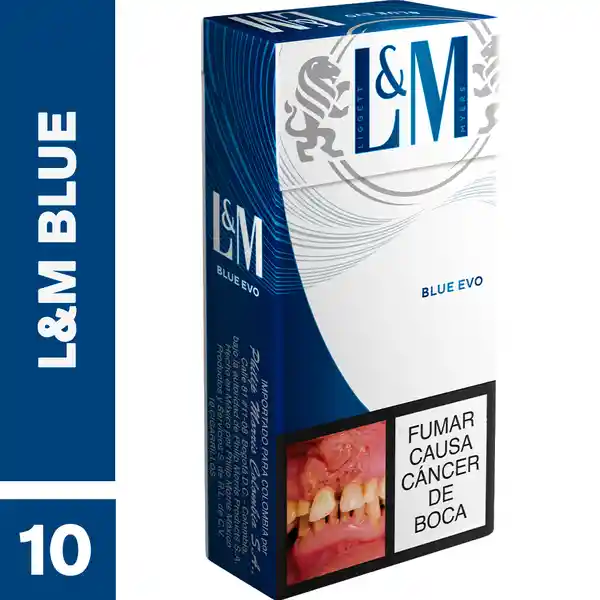 L&M Blue​ x 10 Cigarrillos