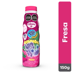 Yogo Yogo Yogurt Alimento Lácteo Sabor Fresa