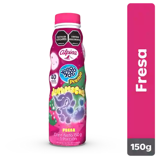 Yogo Yogo Yogurt Alimento Lácteo Sabor Fresa