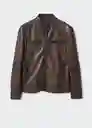 Chaqueta Cazadora Ria Chocolate Talla S Hombre Mango