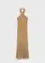 Vestido Rama Nude Talla S Mujer Mango