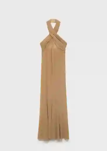 Vestido Rama Nude Talla S Mujer Mango