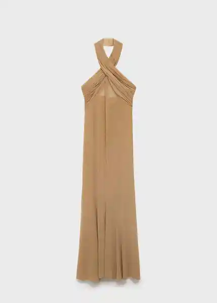 Vestido Rama Nude Talla S Mujer Mango