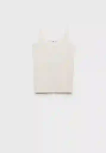 Top Loni Offwhite Talla M Mujer Mango