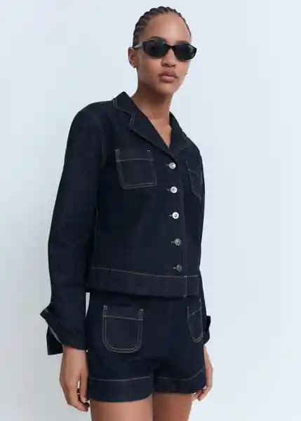 Short Livia Tejano Soft Talla L Mujer Mango