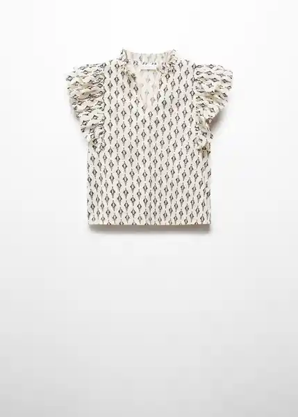 Blusa Helen Offwhite Talla 21 Niñas Mango