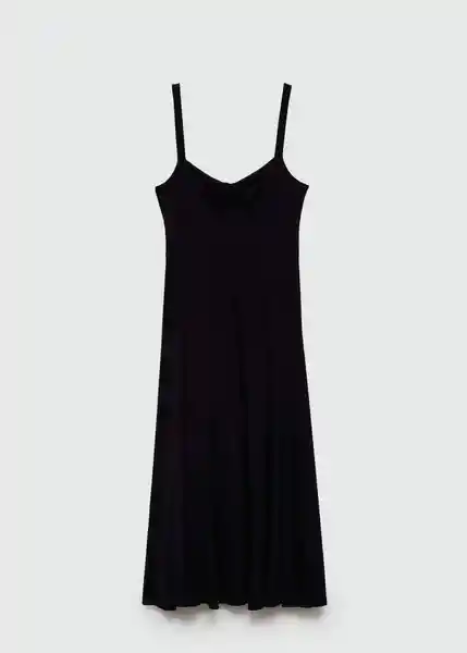 Vestido Cali Negro Talla 27 Mujer Mango