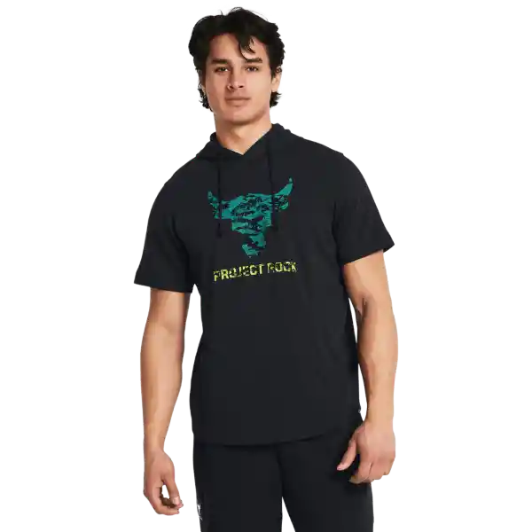 Under Armour Camiseta Terry Hdy Hombre Negro Talla SM