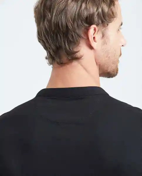 Camiseta Polo Neru Neck Negro Sombrío Ultraoscuro XXL Chevignon