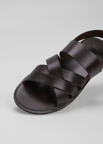 Sandalias Romana Chocolate Talla 42 Hombre Mango