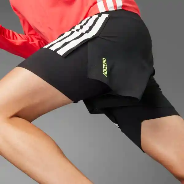Adidas Pantaloneta Adizero 2I1 M Correr Hombre Negro Talla XL
