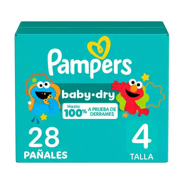 Pampers Pañal Desechable Baby Dry Etapa 4 28 Und