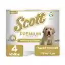 Papel Higiénico Scott Premium Comfort Triple Hoja 4 Rollos