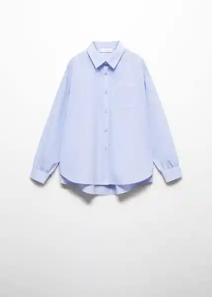 Camisa Greta Niñas Azul Talla 9 Mango