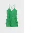 Vestido Thalia Verde Talla 18 Mujer Mango