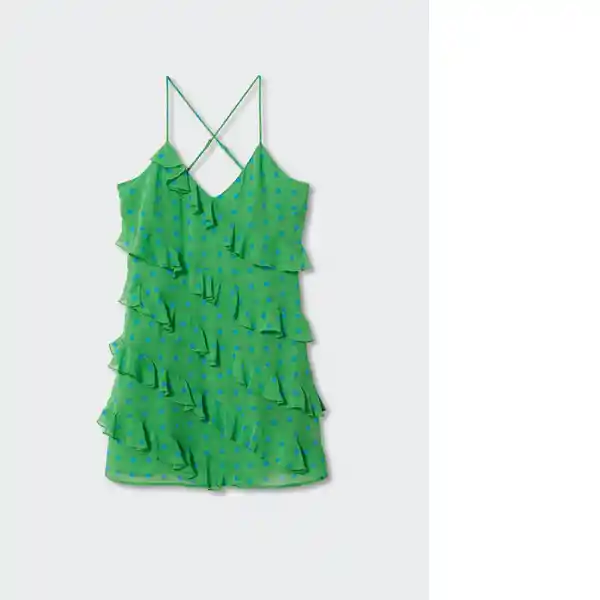 Vestido Thalia Verde Talla 18 Mujer Mango