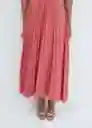 Vestido Caldera-A Coral Talla S Mujer Mango