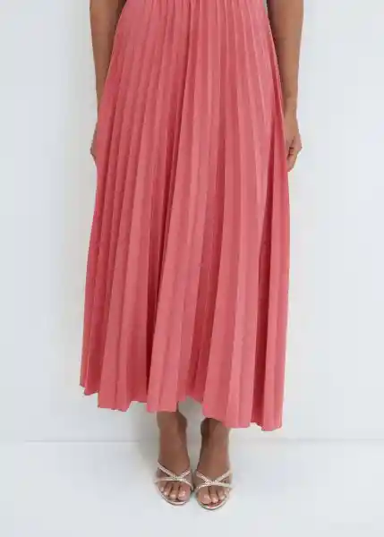 Vestido Caldera-A Coral Talla S Mujer Mango