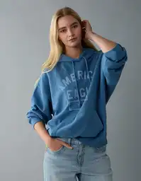 Buzo Mujer Azul Talla Small 2702410 American Eagle