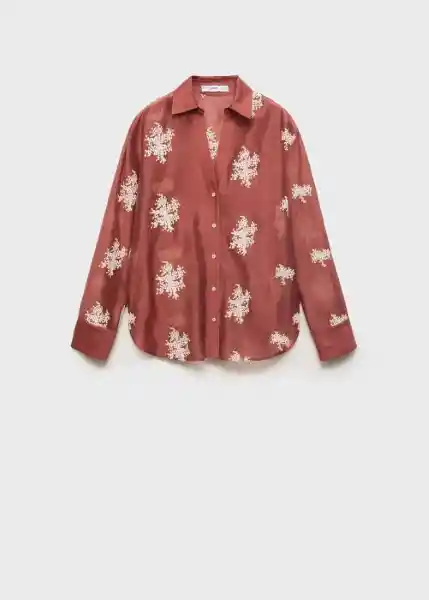 Camisa Flora Caldero Talla XS Mujer Mango