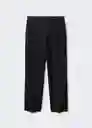 Pantalón Greta Negro Talla 36 Mujer Mango