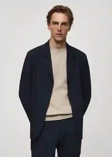 Blazer Americana Parioli Navy Talla 52 Hombre Mango