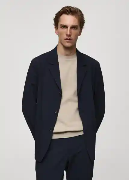 Blazer Americana Parioli Navy Talla 52 Hombre Mango