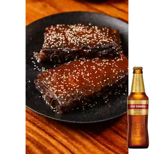 Combo Costillas Ahumadas 250gr + Club Col. Dorada Bot. 330ml