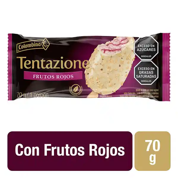 Colombina Paleta Tentazione Frutos Rojos 