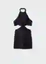 Vestido Pernile Negro Talla XS Mujer Mango