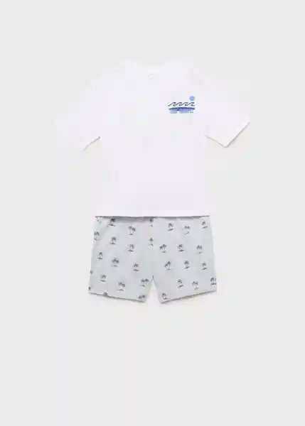Pijama Pack Sunset Off White Talla 12 Niños Mango