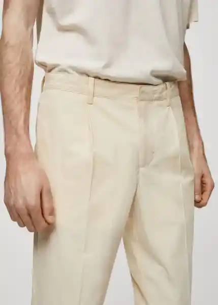 Pantalón Clay Vainilla Talla 40 Hombre Mango