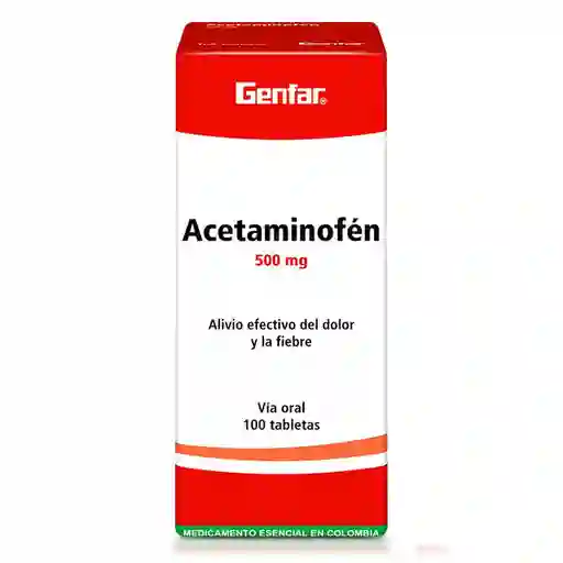 Genfar Acetaminofén Blister (500 mg)