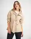 Chaqueta Beige Caqui Medio Talla L 629F001 Esprit