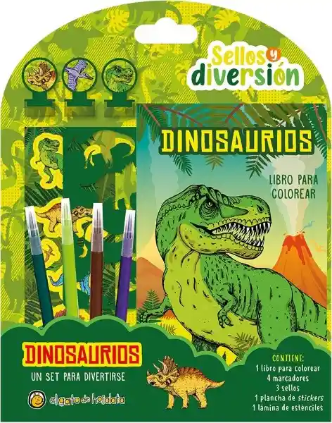 Sellos y Diversión - Dinosaurios - Gato de Hojalata